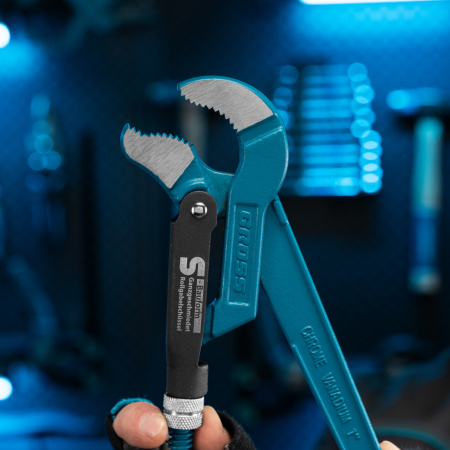 Ключ трубный рычажный 1, №1, цельнокованый, CrV, тип "S" Gross