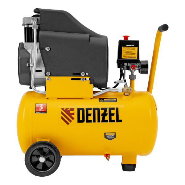 Компрессор воздушный DLC1300/24 безмасляный 1.3 кВт, 24 литра, 206 л/мин Denzel