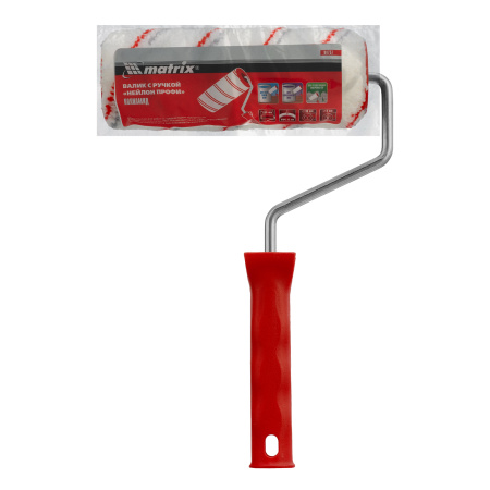 Валик "Нейлон Профи", 180 мм, ворс 12 мм, D 48 мм, D ручки 8 мм, полиамид Matrix цена