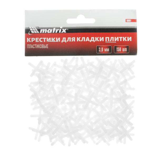 Крестики, 3.0 мм, для кладки плитки, 150 шт Matrix цена