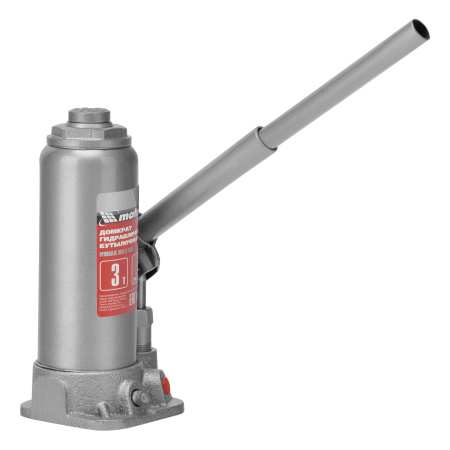 Домкрат гидравлический бутылочный, 3 т, высота подъема 194-372 мм, в пластиковый кейсе Matrix цена