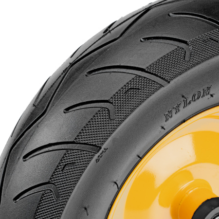 Колесо пневматическое бескамерное 16х4.00-8 D410мм, d20мм, длина оси 104мм Denzel цена