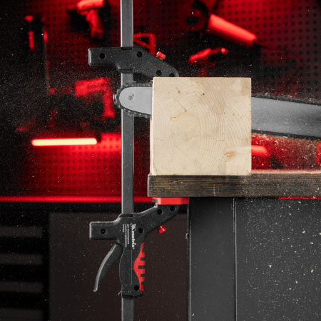 Струбцина универсальная F-образная, 760 х 1065 х 90 мм, пластмассовый корпус Matrix цена