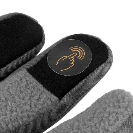 Перчатки универсальные, искусственный мех, работа с сенсорным экраном, размер 10 Denzel