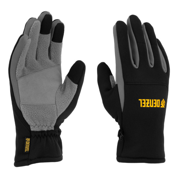 Перчатки универсальные, искусственный мех, работа с сенсорным экраном, размер 8 Denzel