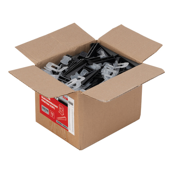 Комплект зажим + клин для системы выравнивания плитки СВП Ворота, 250/250 шт. в коробе Matrix цена