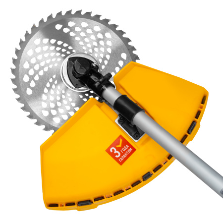 Триммер бензиновый DT-43E, 43 см3, неразъемная штанга, электростартер, состоит из 2 частей Denzel цена