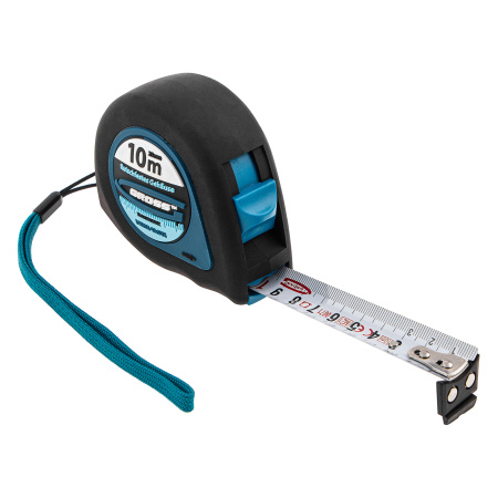 Рулетка "Ergonomisch",10 м x 25 мм,магнитный обрезиненный зацеп Gross цена