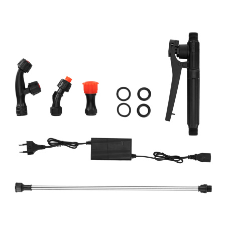 Опрыскиватель ранцевый аккумуляторный D-12LA, 12 л, 12 В, 8 Ач Denzel цена