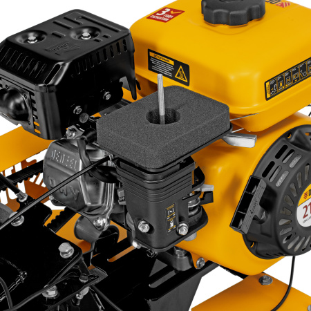 Мотоблок DPT-270SB, 7 л.с., ремен.сцеп, фрез 3х4, ШОМ, без колес, передачи 2В/1Н Denzel