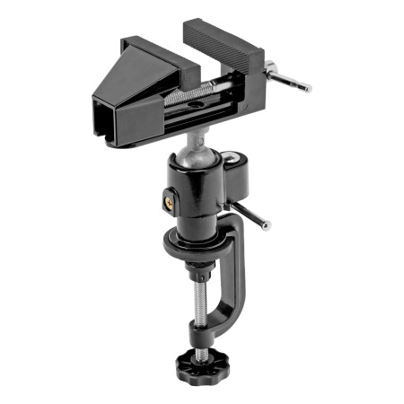 Тиски настольные, многофункциональные, сменная насадка, хомут для дрели, шарнирный механизм, 70 мм Matrix