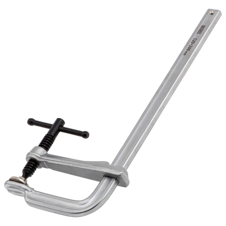 Струбцина F-образная, 120x300мм, кованая Denzel цена