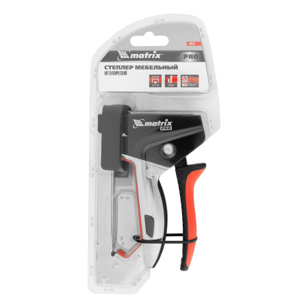 Степлер мебельный, стальной, быстрая загрузка, тип скобы 53, 6-10 мм, PRO Matrix цена