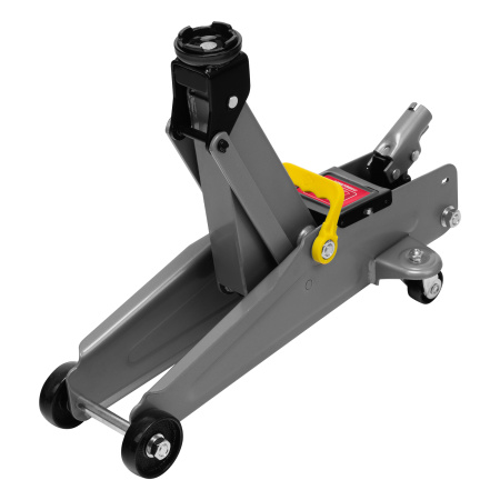 Домкрат гидравлический подкатной, 2 т, h подъема 135-385 мм, в пласт. кейсе Matrix цена