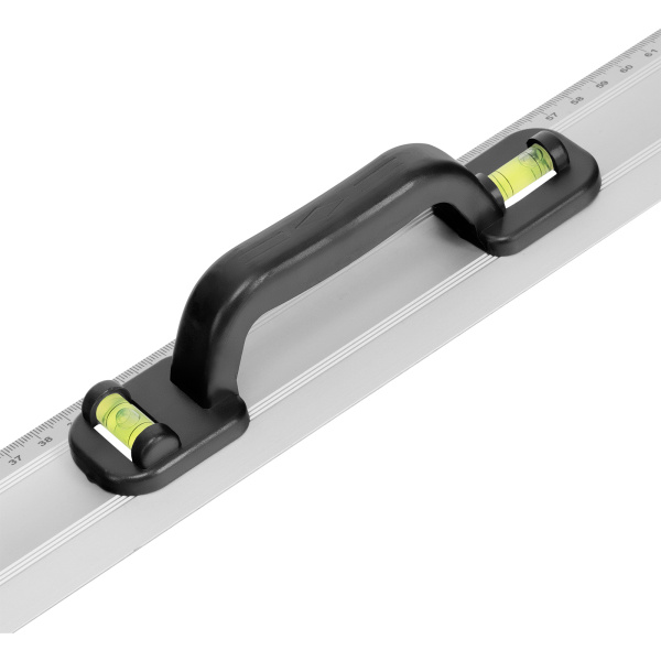 Линейка-уровень, 1000 мм, металлическая, пластмассовая ручка 2 глазка Matrix цена