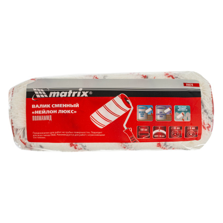 Валик сменный, "Нейлон Люкс", 180 мм, ворс 18 мм, D 48 мм, D ручки 8 мм, полиамид Matrix цена