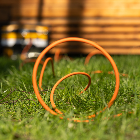 Удлинитель-шнур силовой Garden Series, б/з, ПВС, 20м, 1 розетка, 2 x 1,5 мм, Denzel цена