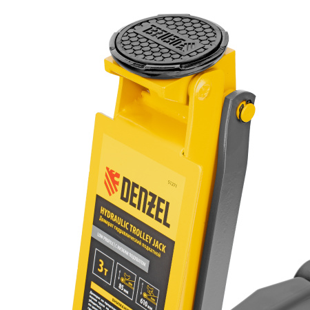 Домкрат гидравлический подкатной, 3 т, 85-610 мм, быстрый подъем, низ. подхват, проф, SUV Denzel цена