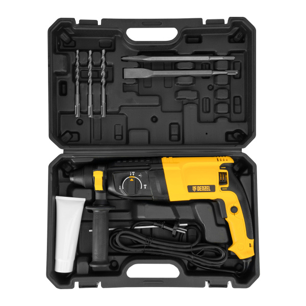 Перфоратор электрический RHB-800-26, SDS-plus, 800 Вт, 3 Дж, 4 реж. Denzel