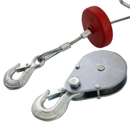 Тельфер электрический TF-800, 0.8 т, 1300 Вт, высота 12 м, 8 м/мин Denzel цена