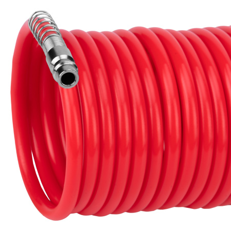 Шланг спиральный воздушный, 10 м, с быстросъемными соединениями Matrix цена