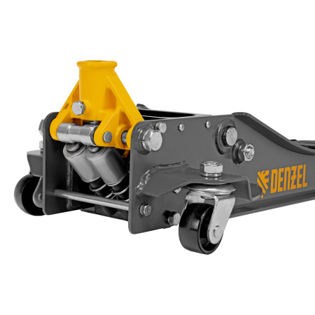 Домкрат гидравлический подкатной, 3 т, 75-500 мм, быстрый подъем, низкий подхват, проф. Denzel цена