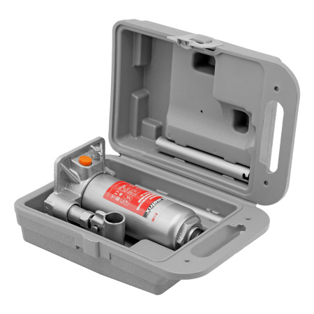 Домкрат гидравлический бутылочный, 4 т, h подъема 194-372 мм, в пластиковом кейсе Matrix цена