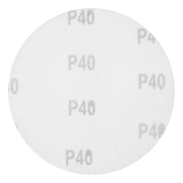 Круг абразивный на ворсовой подложке под "липучку", P 40, 115 мм, 10 шт Matrix