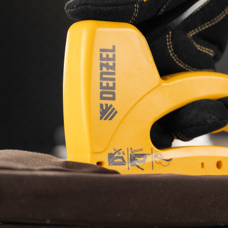 Степлер пластиковый, скобы в комплекте, тип 53, 6-10 мм Denzel цена