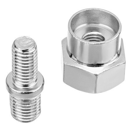 Катушка универсальная триммерная, гайка М10 х 1.25, гайка М8, винт М8-М10, левая резьба, шаг 1.25 мм Denzel цена