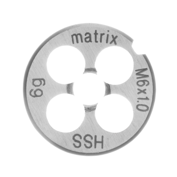 Плашка М6 х 1 мм, Р6М5 Matrix