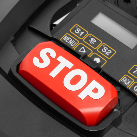 Робот-газонокосилка Grass Master 1000  1000м², 3Ач, 28V, LCD дисплей, Wi-Fi Denzel цена