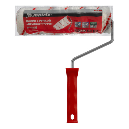 Валик "Нейлон Профи", 250 мм, ворс 12 мм, D 48 мм, D ручки 8 мм, полиамид Matrix цена