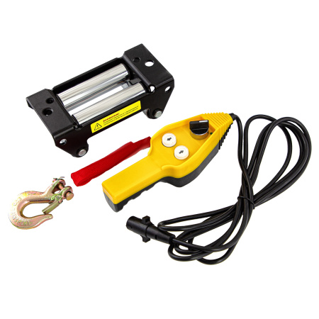 Лебедка автомобильная электрическая LB-2000, 2.2 т, 3.2 кВт, 12 В Denzel цена