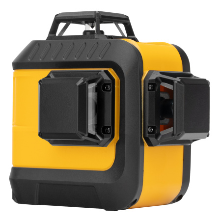 Лазерный уровень мультипризменный LX 360-3 Red, 30 м, 635 нм, аккумулятор Li 2800 мАч, резьба 5/8" Denzel цена