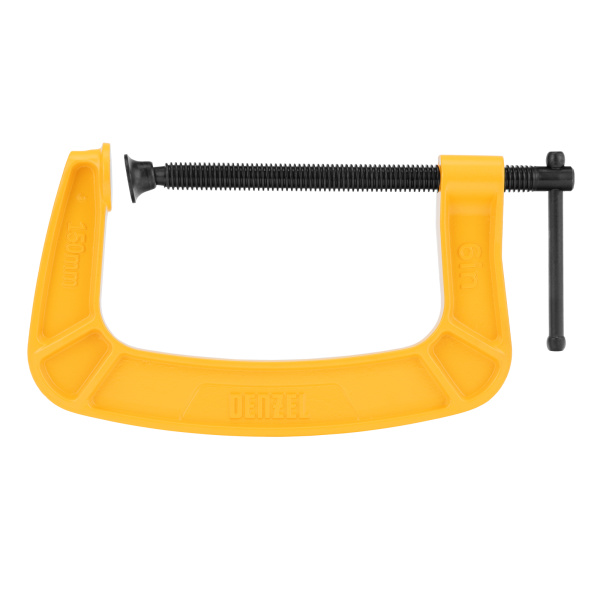 Струбцина G-образная, усиленная, 150 мм Denzel цена