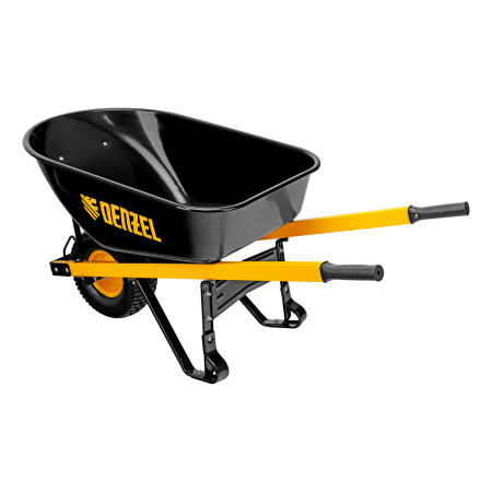 Тачка строительная, усиленная, объем 140 л, 230 кг, колесо 15х6.00-6 Denzel цена