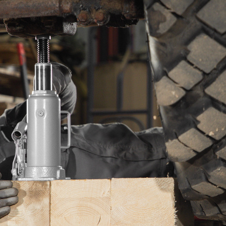 Домкрат гидравлический бутылочный, 10 т, высота подъема 230-460 мм Matrix цена