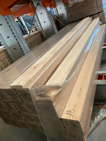 Доска пола шпунтованная 28х140х2000 сорт АБ Лиственница 0.28м2