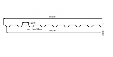 Профнастил С8 вишневый RAL 3005 1200х2000мм
