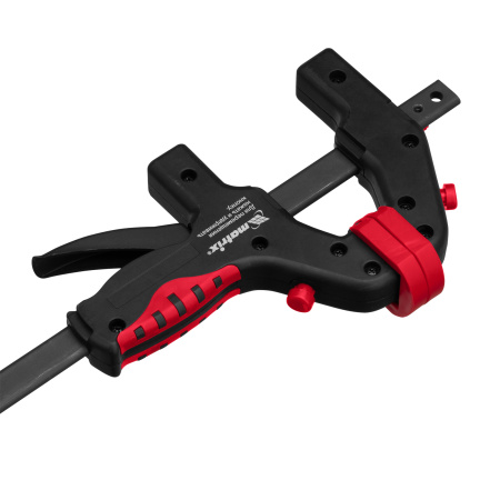 Струбцина универсальная F-образная, 760 х 1065 х 90 мм, пластмассовый корпус Matrix цена