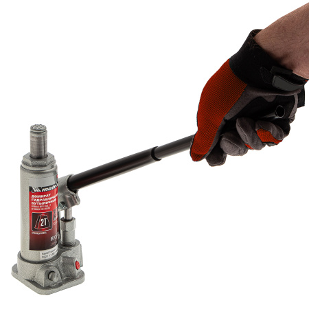 Домкрат гидравлический бутылочный, 2 т, высота подъема 181-345 мм, в пластиковый кейсе Matrix цена