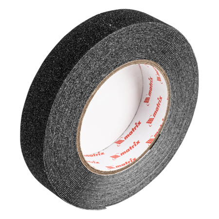 Лента клейкая противоскользящая, черная 25 мм x 10 м Matrix цена