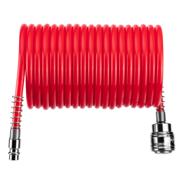 Шланг спиральный воздушный, 5 м, с быстросъемными соединениями Matrix цена