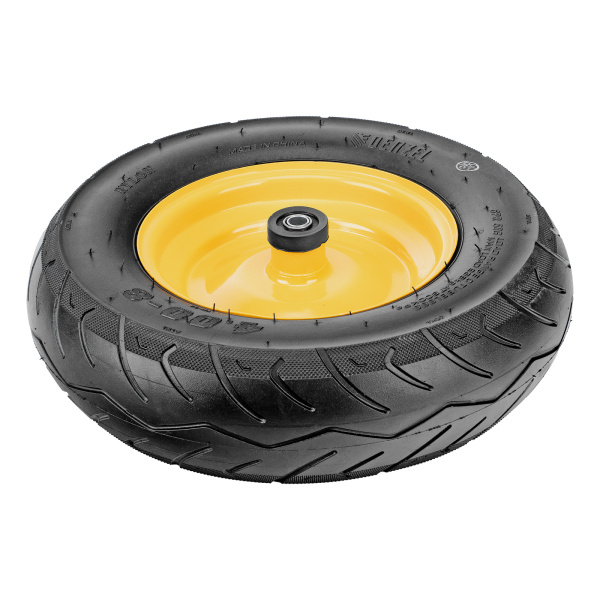 Колесо пневматическое бескамерное 16х4.00-8 D410мм, d20мм, длина оси 104мм Denzel цена
