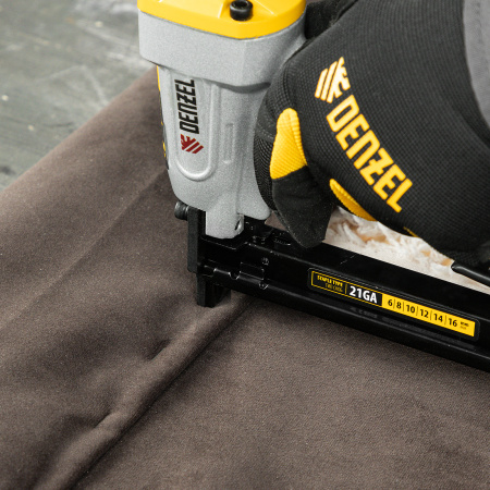 Скобы 21GA для пнев. степл., 8мм, шир. - 0,95мм, тол. - 0,6мм, шир. скобы - 12,8мм, 5000шт Denzel цена