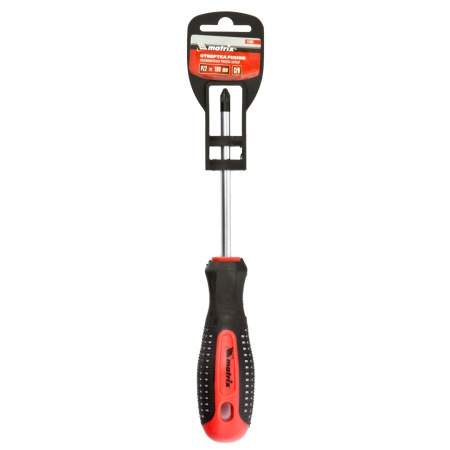 Отвертка Fusion, PZ2 x 100 мм, CrV, трехкомпонентная рукоятка "Anti slip" Matrix