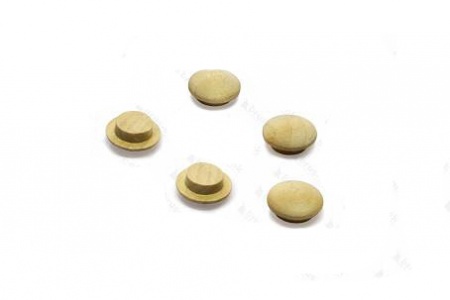 Заглушка деревянная Береза d-10х15 мм. 10 шт/упак.