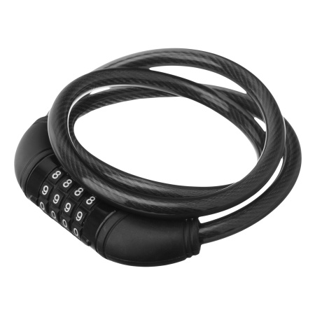 Замок тросовый универсальный с кодовым механизмом, 10 х 950 мм Matrix цена