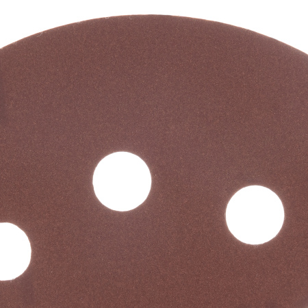 Круг абразивный на ворсовой подложке под "липучку", перфорированный, P 400, 125 мм, 5 шт Matrix